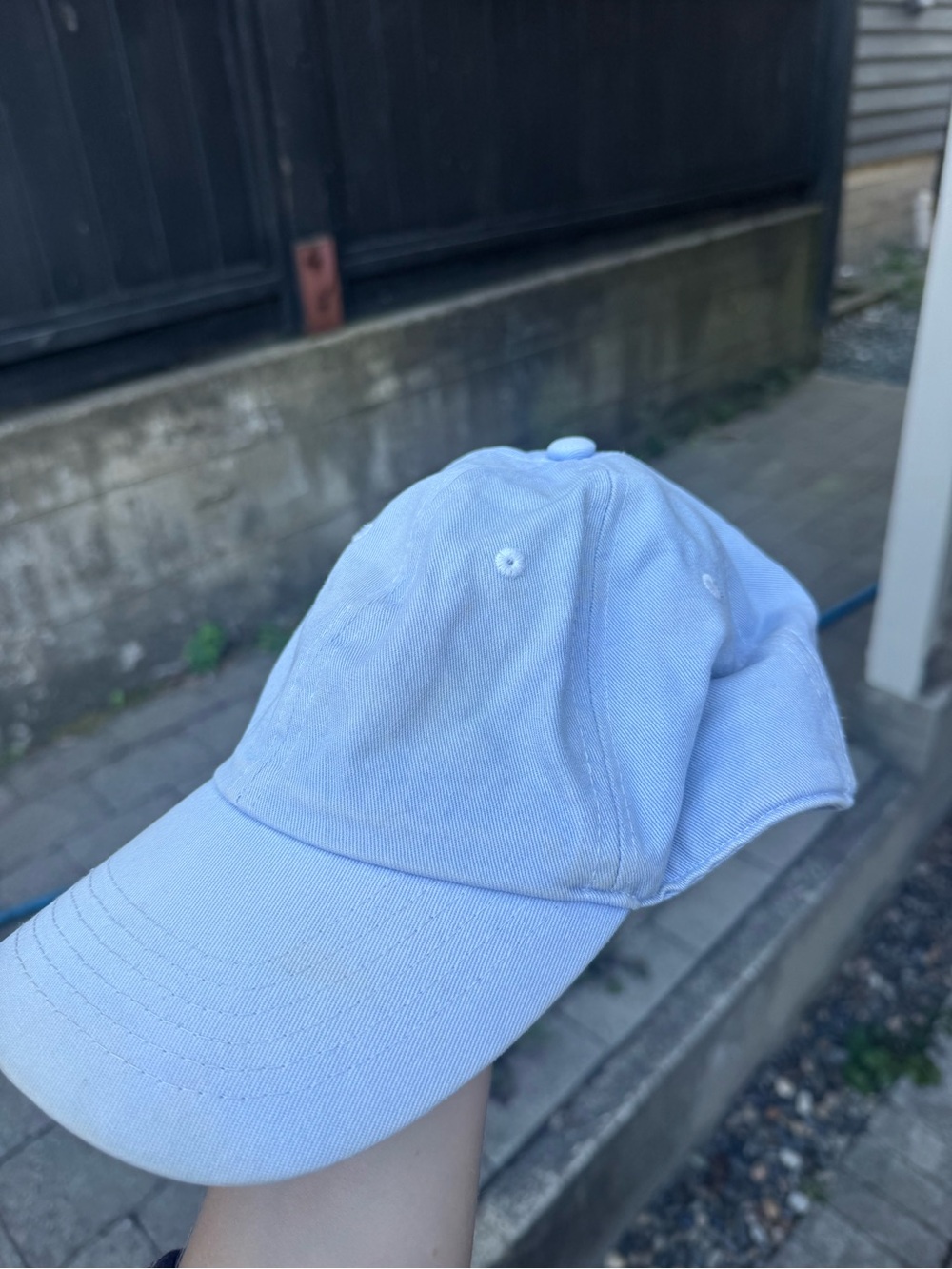 Brandy Melville Light Blue Cotton Baseball Hat